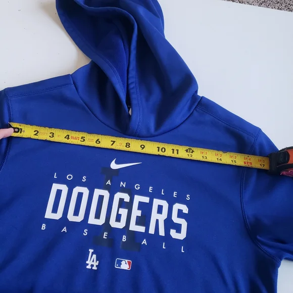 Nike Los Angeles Dodgers Therma-Fit Hooded Sweater XL Hoodie Kids - Picture 8 of 13